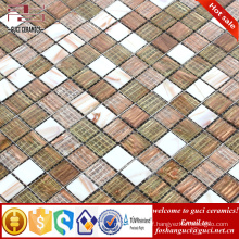 cheap mosaic tile mixed Hot - melt glass mosaic for swimming pool tile